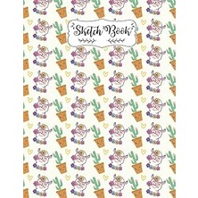 Nacario Pattern Llama Cactus And Floral Sketchbook: A Blank Pages Reverse Color Alpaca Sketch Book For Kids, Teen School And College Students Awesome Birthday Gift For Kids, Women, Girls Be Llamazing Draw