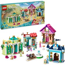 Nacario LEGO ǀ Disney Princess: Disney Prensesi Pazar Macerası 43246-6 Yaş ve Üzeri Çocuklar Için Tiana, Aurora, Sindirella ve Ariel Minifigürü Içeren Yaratıcı Oyuncak Yapım Seti (817 Parça)