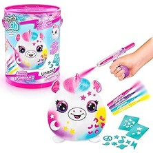 Nacario Canal Toys - Airbrush Plush Baril - Keçeli Kalemler ve Şablonlar ile Yumuşak Sprey Sanat Pelüş Oyuncak - Çocuklar Için Yaratıcı Boş Zaman - 6 Yaş - Ofg 266