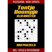 Nacario Tentje Boompje - Puzzelboek Voor Experts - 100 Puzzels Incl. Uitleg En Oplossingen - 9x9 Raster: Bomen En Tenten (Logische Puzzels) - Niveau: Moeilijk