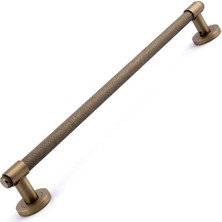 Nacario Punch 60 cm Sürgülü Kapı Çekme Kolu Antik Sarı Tutma Kulpu Kulbu Çelik Dış Kapı Tutamağı Kol