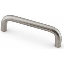 Nacario Özen Metal (96 mm - 9.6 Cm) Saten Renk Mobilya Mutfak Çekmece Dolap Kapak Kulbu Kulpu Kulpları