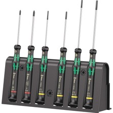 Nacario Wera Elektronikçi Tornavida Seti 2035/6 A + Raf, 6 Parça, 05118150001