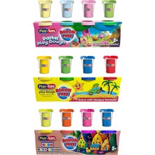 Nacario Playtoys Neon+Kokulu+Pastel Oyun Hamuru 3X4X100 gr