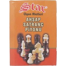 Nacario Star Satranç Piyonu Ahşap No:3