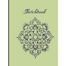Nacario Sketchbook Mandala Green 100 Sheets: Cuadernillo De Dibujo (Spanish Edition)