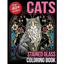 Nacario Independently Published Stained Glass Coloring Book Cat: Cat Lover Gifts For Women | Cat Gifts For Cat Lovers | Cat Gifts For Cat Lovers Women