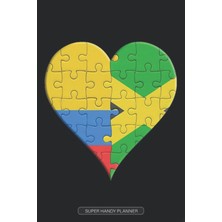 Nacario Planner: Colombian Jamaican Flag United Heart Jigsaw Puzzle Flags Of Colombia Jamaica