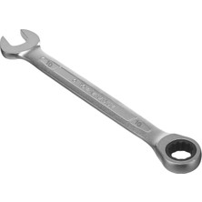 Nacario Cırcırlı Anahtar 10 mm Açık Ağızlı Düz ve Cırcır Kombine Anahtar 1 Adet Somun Sökme Sıkma