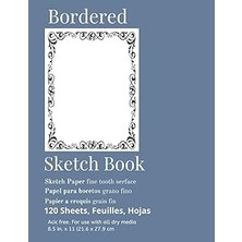 Nacario Independently Published Bordered Sketch Book| Suitable For Pencils, Charcoals, Pens, Pastels, Sketching Sticks