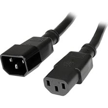 Nacario 2 Metre Erkek Dişi Power Uzatma Kablosu 2 Metre C13 C14 Power Kablosu
