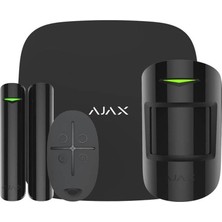 Nacario Ajax Hub Kit/starterkit Plus 25 Bölge Gsm+Gprs Kablosuz Alarm Seti Keypad Yok Siyah