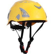 Nacario Dağcı Tırmanma Bareti Sarı Renk Baş Koruyucu Kask Ce EN12492 Sertifikalı 51-62 cm Ayarlanabilir
