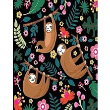 Nacario Andrea: Black Sloth Sketch Book, 366 Pages Sketch Pad, Sloth Sketchbook, Cute Sloth Cover Drawing Book