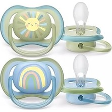 Nacario Philips-Avent Ultra Air Emzik 0-6 Ay 2'li Erkek SCF085/58, Standart