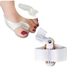 Nacario Halluks Valgus Için 1 Adet Başparmak Termoplastik Gece Ayırıcı Aparatı+ 1 Çift Çorap Içi, Makaralı Tamponlu Başparmak Silikonu Bunyon (Halluks Valgus Rahatsızlığı Olanlar Için 2 Ürün Bir Arada)