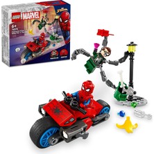 Nacario LEGO Marvel Motosiklet Takibi: Örümcek Adam Doktor Oktopus’a Karşı 76275-6 Yaş ve Üzeri Süper Kahraman Seven Çocuklar Için Yaratıcı Oyuncak Yapım Seti (77 Parça)