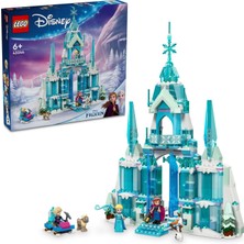 Nacario LEGO Disney Princess Elsa'nın Buz Sarayı 43244-6 Yaş ve Üstü Frozen Hayranı Kız ve Erkek Çocukları Için Saray ve Elsa & Anna Mini Bebek Figürleri Içeren Yapım Seti, Hediye Fikri (630 Parça)