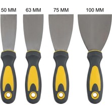 Nacario Siyah Sarı Spatula, Ergonomik Saplı, Boya ve Macun Uygulaması Için Profesyonel El Aleti (63 Mm)