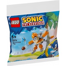 Nacario LEGO Sonic Kiki'nin Hindistan Cevizi Saldırısı 30676 – 6 Yaş ve Üzeri Macera Sever Çocuklar Için Hayal Gücünü Geliştiren Yaratıcı Oyuncak Yapım Seti, Doğum Günü Hediye Fikri (42 Parça)