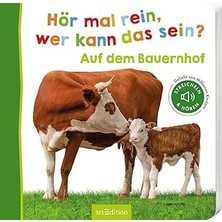 Nacario Hör Mal Rein, Wer Kann Das Sein? – Auf Dem Bauernhof: Streicheln Und Hören | Hochwertiges Pappbilderbuch Mit 5 Sounds Und Fühlelementen Für Kinder Ab 6 Monaten