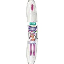 Nacario Banat Acrobat Junior Çocuk Diş Fırçası, Soft, 5+ Yaş, Pembe