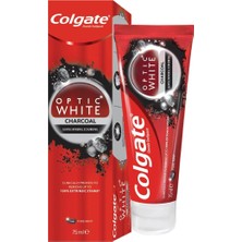 Nacario Colgate Optic White Aktif Kömür Yumuşak Mineral Temizliği Beyazlatıcı Diş Macunu 75 ml