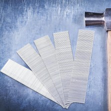 Nacario 5000 Adet Zımba Teli F25 Sanayi Tipi 25 mm Makina Çivi Çivisi Süpürgelik Parke Ahşap Mdf Tel