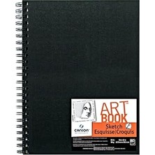 Nacario Canson Artist Serisi Eskiz Defteri Kağıt Pedi, Kalem ve Kömür Için, Asitsiz, Tel Ciltli, 29,5 Kg, 9 x 12 Inç, 80 Yaprak