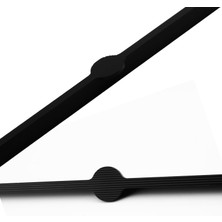 Nacario Saral Çizgili Mat Siyah Metal Kulp 512 mm 51.2 cm Mobilya Çekmece Mutfak Dolabı Dolap Kapak Kulplar