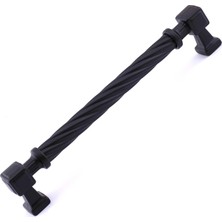 Nacario Burma Mat Siyah Metal Kulp 160 mm 16 cm Mobilya Çekmece Mutfak Dolabı Dolap Modern Kapak Kulpları