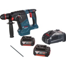Nacario Bosch Professional Gbh 187-LI Akülü Kırıcı Delici (18 Volt, 2 x 5,0 Ah Akü, Şarj Cihazı, 2,4 J, Betonda Delme Çapı: 24 Mm, Plastik Çanta, One Chuck: Farklı Aksesuarlar Tek Mandrenle Kullanılabilir)