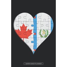 Nacario Planner: Canadian Guatemalan Flag United Heart Jigsaw Puzzle Flags Of Canada Guatemala