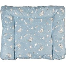 Nacario Baby'ness Elyaf Dolgulu Pvc Alt Değiştirme Minderi, Sıvı Geçirmez, Leke Tutmaz, Aydede Desenli, Mavi, 75X85CM