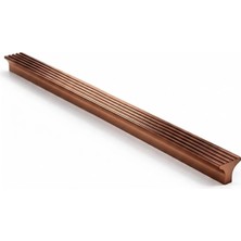 Nacario Foça Çizgili Bronz Çekmece Kulp 320 mm Modern Metal Dolap Kulbu Mutfak Banyo Gardırop