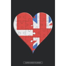 Nacario Planner: Danish British Flag United Heart Jigsaw Puzzle Flags Of Denmark Great Britain