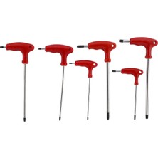 Nacario Tork Alyan Tornavida Seti Çelik ve Mıknatıslı T10 T15 T20 T25 T30 T40 Saplı Iki Yön Uç 6 'lı Set