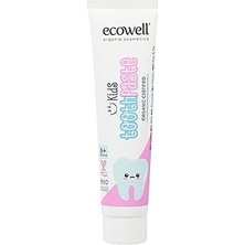Nacario Ecowell Florürsüz Çocuk Diş Macunu, Organik & Vegan Sertifikalı, Karadut Özlü, 6 Ay ve Sonrasına Uygun, 75GR