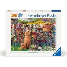Nacario Ravensburger 500 Parçalı Puzzle Bahçede Köpekler