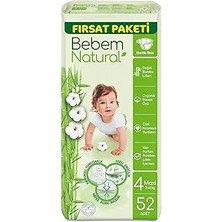 Nacario Bebem Natural Maxi 52'li Bebek Bezi