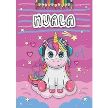 Nacario Nuala: Personalized Coloring Book For Nuala | Theme: Unicorn | Birthday Gift For Girl, Daughter ... | Ages: 4-8 | 25 Unicorn Designs With Name Nuala, Large Size A4 (Ca. 8.5 x 11 Inches)