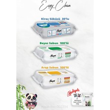 Nacario Arap ve Beyaz Sabun Katkılı Sleepy 100'LÜ, Kireç Sökücü 30'lu Temizlik Havlusu ve Rosie Hediye