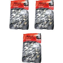 Nacario Arma Baskılı Mini Blok Poşet Torba - No : 0-20X30 Cm. - Siyah - 100 Adetlik 3 Paket