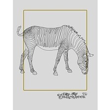 Nacario Sketchbook: African Wildlife Sketch, Large 8.5" x 11", 110 Pages, Perfect For Everyone, Crayons, Pencils, Drawing And Sketching