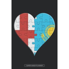 Nacario Planner: English Kazakhstani Flag United Heart Jigsaw Puzzle Flags Of England Kazakhstan