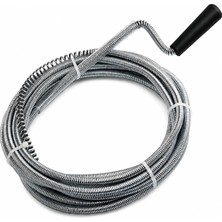 Nacario 5 Metre Profesyonel Lavabo Açma Sustası – Güçlü Çelik Spiral Gider Açıcı, Esnek ve Dayanıklı Tıkanıklık Açma Aparatı, Lavabo, Küvet, Banyo ve Boru Hatları Için