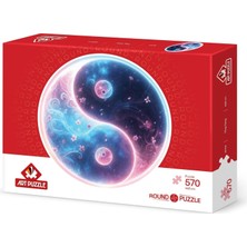 Nacario Art Puzzle Ying Yang 570 Parça Round Puzzle