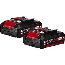 Nacario Einhell Akü Pxc-Twinpack 2,0 Ah Power X-Change (Li-Ion, 18 V, 2 Adet 2,0 Ah Akü, Tüm Pxc Cihazları Için Evrensel, Proaktif Akü Yönetimi, Uyumlu Şarj Döngüleri)