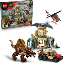 Nacario LEGO Jurassic World Spinosaurus ve Quetzalcoatlus Hava Görevi 76976-8 Yaş ve Üzeri Dinozor Meraklısı Çocuklar Için Yaratıcı Oyuncak Yapım Seti, Doğum Günü Hediyesi (984 Parça)