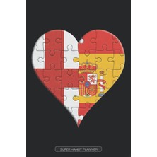 Nacario Planner: English Spanish Flag United Heart Jigsaw Puzzle Flags Of England Spain